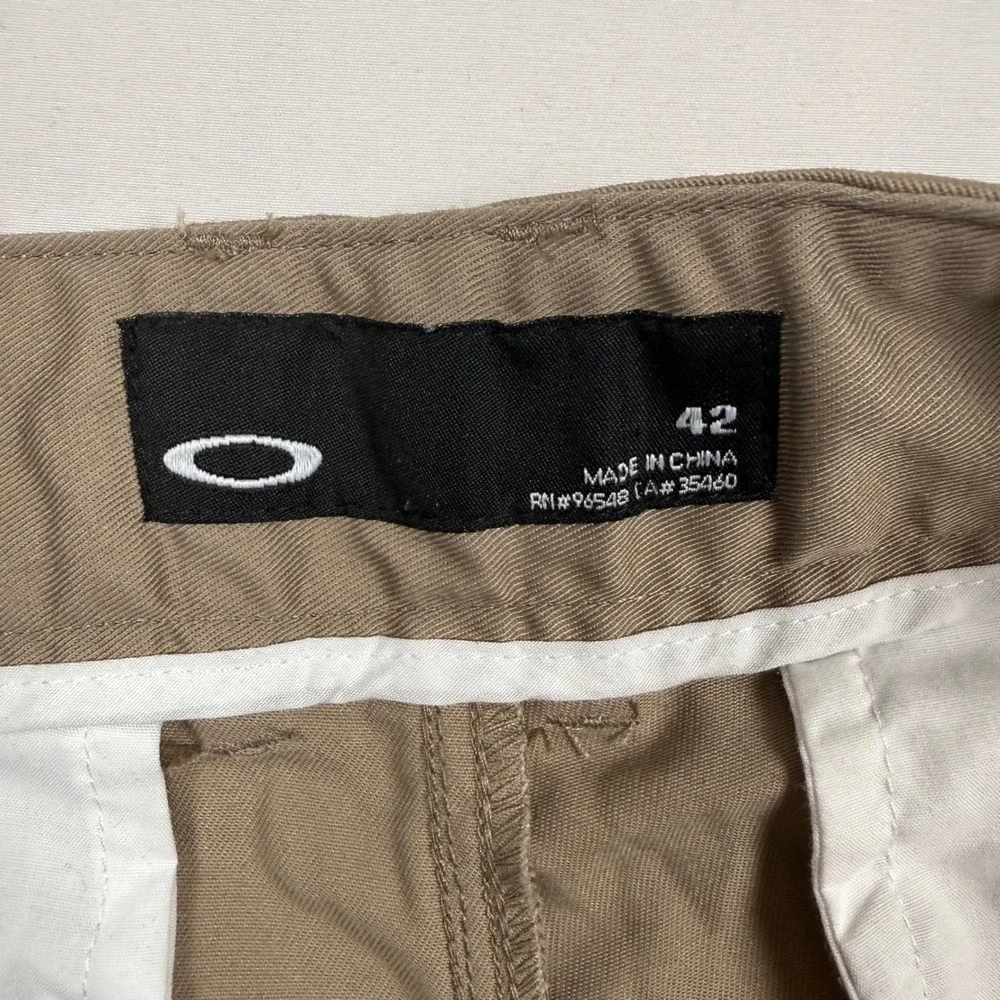 Oakley Mens Nascar Khaki Pants 421738ODM New Khaki Size 42 NWT